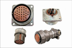 Разъём типа 2РМ розетка, позолоченные